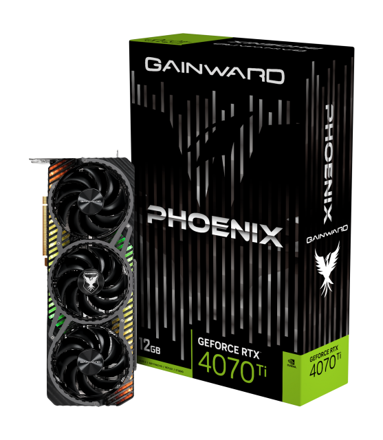 Видео карта Gainward GeForce RTX 4070 Ti Phoenix 12GB GDDR6X, 192-bit, HDMI, 3x DP 