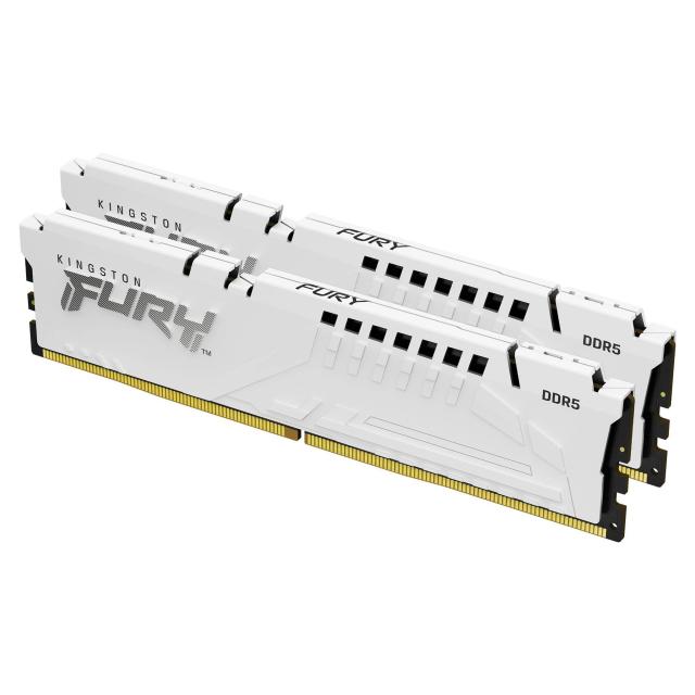 Памет Kingston FURY Beast White 64GB (2x32GB) DDR5 5200MHz, CL36, 1.25V