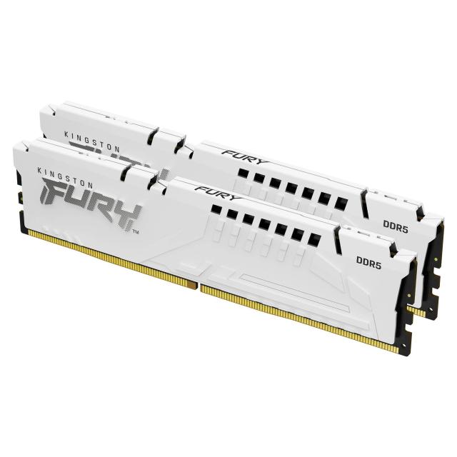 Памет Kingston FURY Beast White, 32GB (2x16GB) DDR5 6000MHz, CL36, AMD EXPO