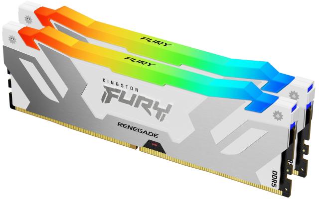 Памет Kingston Fury Renegade White RGB 32GB (2x16GB) DDR5 7200MHz, CL38, 1.45 V, XMP