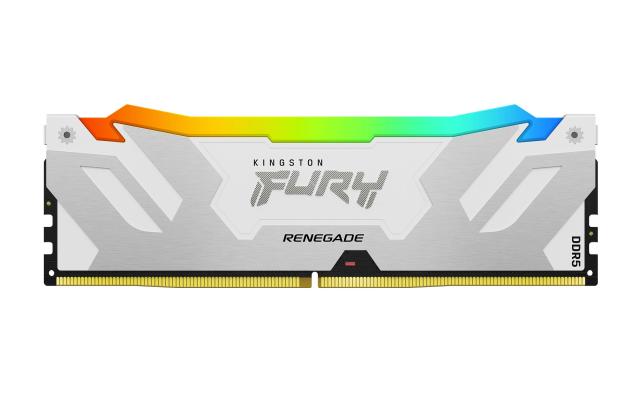 Памет Kingston Fury Renegade White RGB 32GB (2x16GB) DDR5 7200MHz, CL38, 1.45 V, XMP