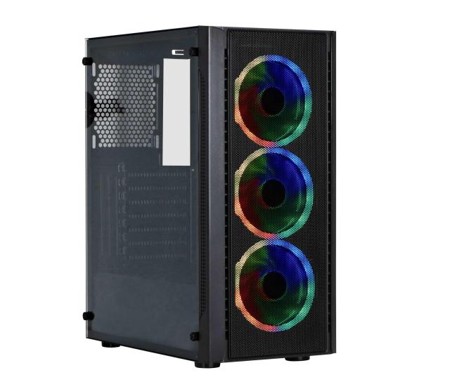 Кутия Spire SPM7022GU3-3RGB, 3 x RGB вентилатора, 2xUSB2.0, 1xUSB3.0, ATX, mATX
