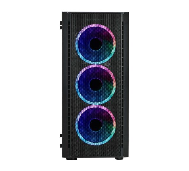 Кутия Spire SPM7022GU3-3RGB, 3 x RGB вентилатора, 2xUSB2.0, 1xUSB3.0, ATX, mATX