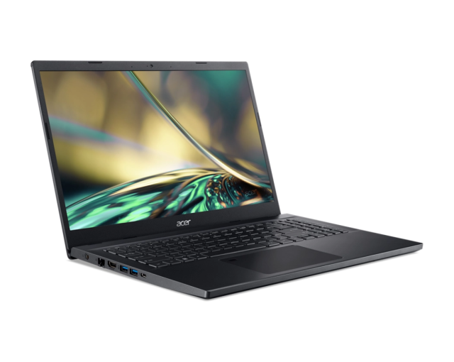 Лаптоп Aspire 7 A715-76G-537N, Intel Core i5-12450H 2.0/4.4GHz, 15.6" (39.62cm) FHD/IPS/LCD/60 Hz, NVIDIA GeForce RTX 3050 4GB, 16GB DDR4, 1TB SSD M.2, Free DOS