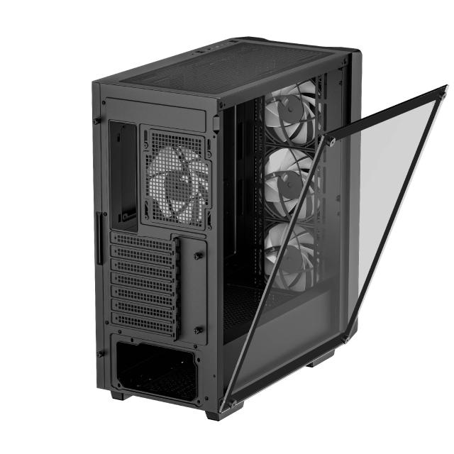 Кутия DeepCool CC560 v2, 1 x USB 2.0, 1 x USB 3.0, HD Audio x 1, ATX, mATX, Mini-ITX