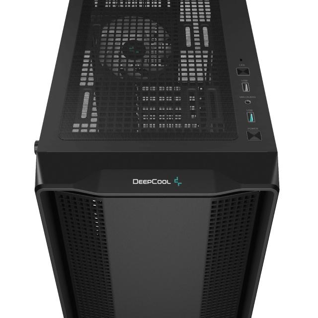 Кутия DeepCool CC560 v2, 1 x USB 2.0, 1 x USB 3.0, HD Audio x 1, ATX, mATX, Mini-ITX