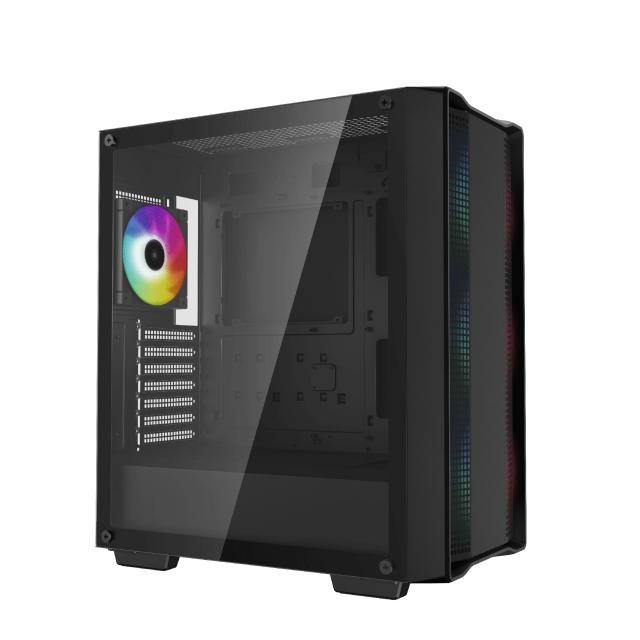 Кутия DeepCool CC560 A-RGB v2, 1 x USB 2.0, 1 x USB 3.0, HD Audio x 1, ATX, mATX, Mini-ITX