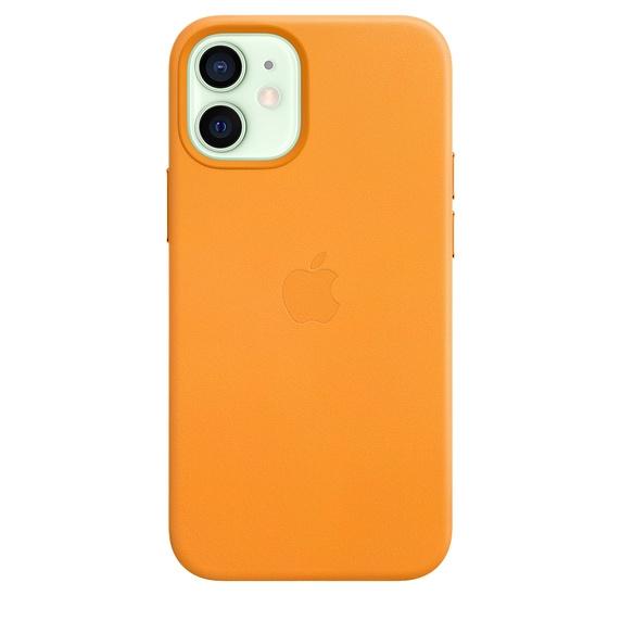 Калъф Apple iPhone 12 mini Leather Case with MagSafe - California Poppy (Seasonal Fall 2020)