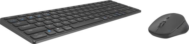 Комплект клавиатура и мишка RAPOO 9700M, Multi mode, Bluetooth/Wireless, Тъмносив