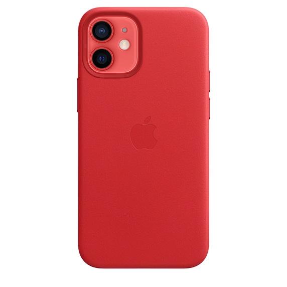 Калъф Apple iPhone 12 mini Leather Case with MagSafe - (PRODUCT)RED