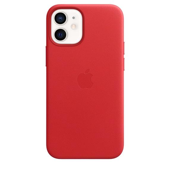 Калъф Apple iPhone 12 mini Leather Case with MagSafe - (PRODUCT)RED