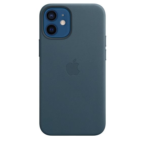 Калъф Apple iPhone 12 mini Leather Case with MagSafe - Baltic Blue (Seasonal Fall 2020)
