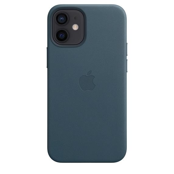 Калъф Apple iPhone 12 mini Leather Case with MagSafe - Baltic Blue (Seasonal Fall 2020)