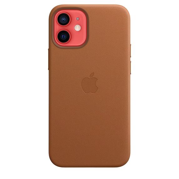 Калъф Apple iPhone 12 mini Leather Case with MagSafe - Saddle Brown