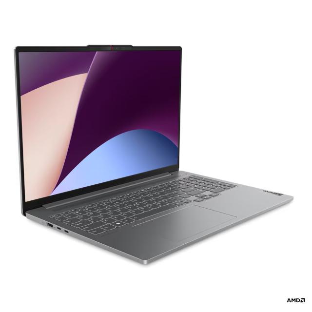 Лаптоп Lenovo IdeaPad Pro 5 16APH8, AMD Ryzen 7 7840HS 8C (3.8/5.1GHz, 16MB cache), 16" (40.64cm) 2.5K 120Hz Anti-Glare, 32GB LPDDR5x, 1TB SSD NVMe, 1x USB4, Free DOS