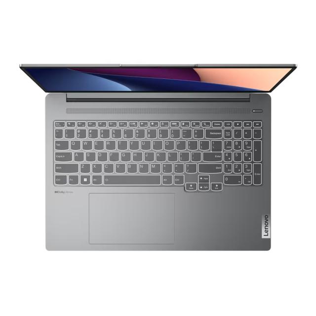 Лаптоп Lenovo IdeaPad Pro 5 16IRH8, 16.0" (40.64 cm), WQXGA, IPS 350nits Anti-glare, 120Hz, Intel Core i5-13500H (1.9/4.7GHz, 18M), NVIDIA RTX 4050 6GB GDDR6 DLSS 3, 16GB DDR5, 512GB SSD, Free DOS