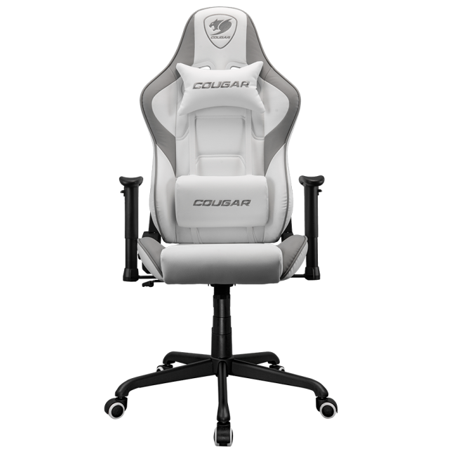 Геймърски стол COUGAR Armor Elite White Gaming Chair, газов асансьор, 2D регулируеми подлакътници