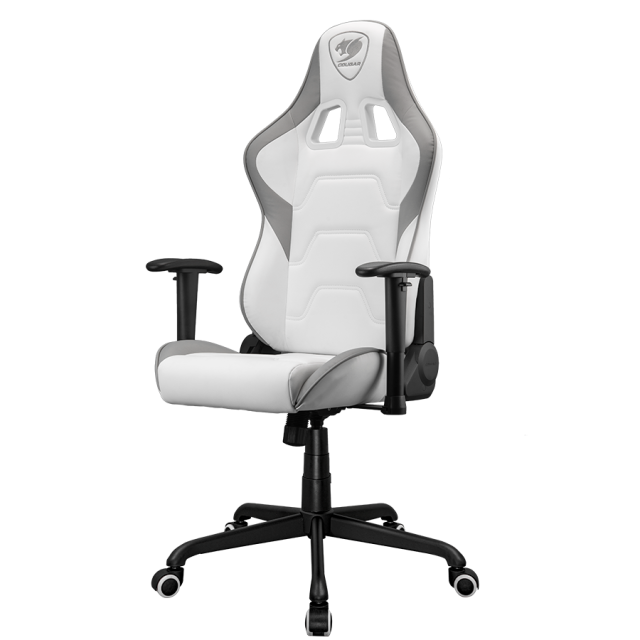 Геймърски стол COUGAR Armor Elite White Gaming Chair, газов асансьор, 2D регулируеми подлакътници
