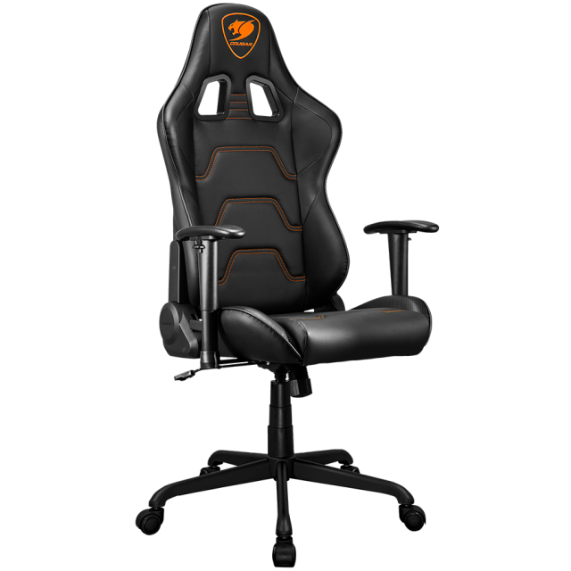 Геймърски стол COUGAR Armor Elite Black Gaming Chair, газов асансьор, 2D регулируеми подлакътници