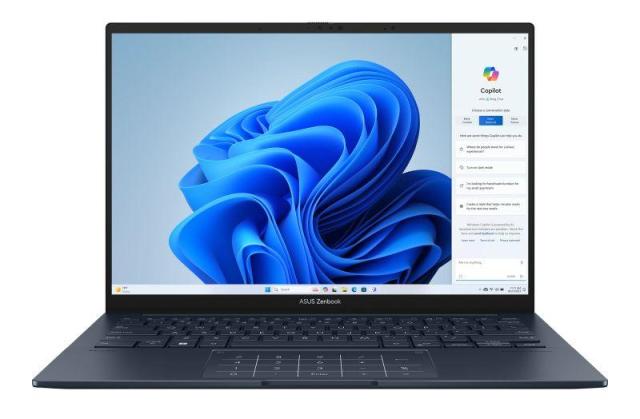 Лаптоп ASUS Zenbook UX3405MA-PP016W, Intel Core Ultra 7 Processor 155H XX GHz 16C (24MB Cache, up to 4.8 GHz), 14.0" (35.56 cm) Glossy display, 3K, OLED, 120Hz, 16GB LPDDR5, 1TB SSD, Windows 11 Home
