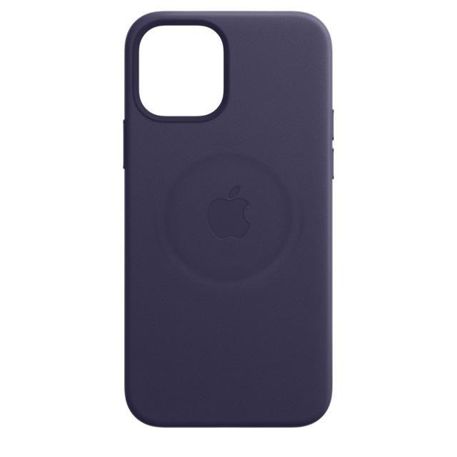 Калъф Apple iPhone 12 mini Leather Case with MagSafe - Deep Violet