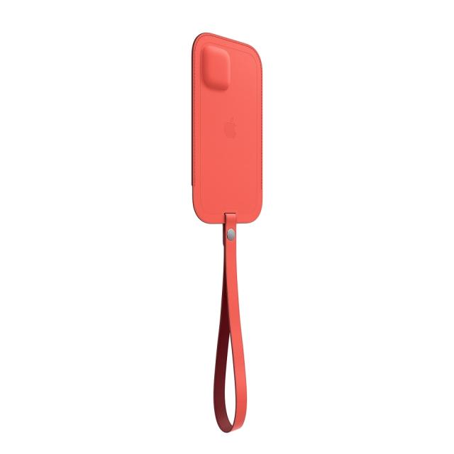 Калъф Apple iPhone 12 mini Leather Sleeve with MagSafe - Pink Citrus (Seasonal Nov 2020)