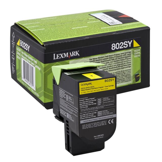 Консуматив Lexmark 802SY Yellow Standard Yield Return Program Toner Cartridge