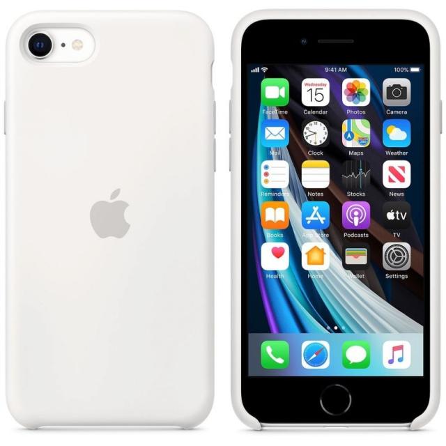 Калъф Apple iPhone SE2 Silicone Case - White