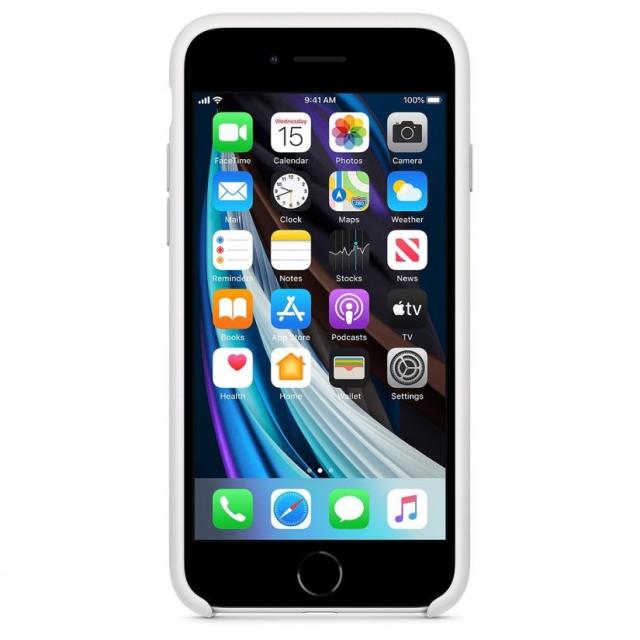 Калъф Apple iPhone SE2 Silicone Case - White