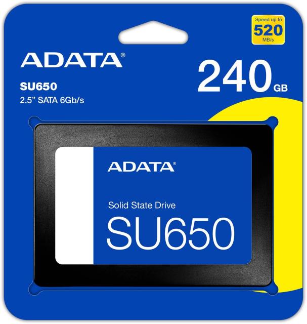 ADATA SU650, SSD 2.5", 3D NAND, 240GB, SATA 6Gb/s