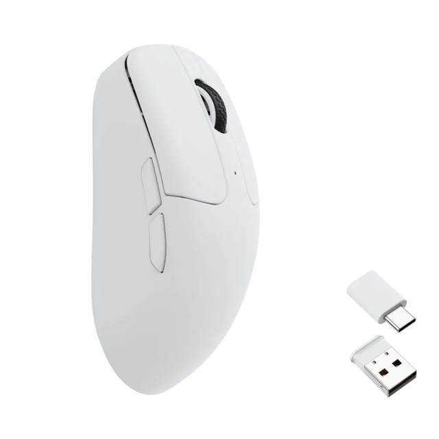 Геймърска Безжична мишка Keychron M2 Wireless, Matte White