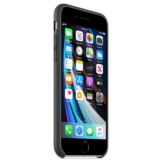 Калъф Apple iPhone SE2 Leather Case - Black