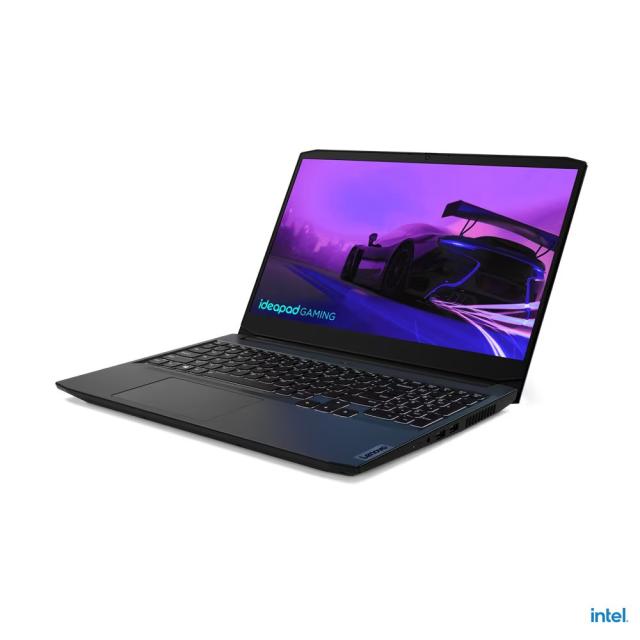 Лаптоп LENOVO GAMING 3 15IHU6, Intel Core i5-11300H (4C / 8T, 3.1 / 4.4GHz, 8MB), 15.6'' (39.62 cm)  IPS 250nits Anti-glare, 60Hz, NVIDIA GeForce GTX 1650 4GB GDDR6, 8GB DDR4, 512GB SSD, Free DOS