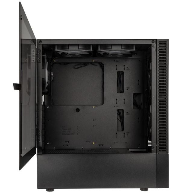 Кутия Kolink Observatory MX Mesh ARGB TG Mid-Tower, 2x USB-A 3.0, 1x USB-A 2.0, 1x 3,5 mm HD-Audio, ATX, Micro-ATX, Mini-ITX,Черна