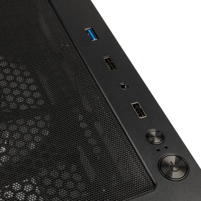 Кутия Kolink Observatory MX Mesh ARGB TG Mid-Tower, 2x USB-A 3.0, 1x USB-A 2.0, 1x 3,5 mm HD-Audio, ATX, Micro-ATX, Mini-ITX, Черен/Бял 