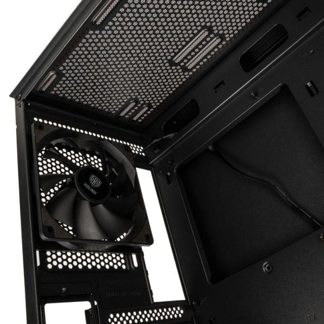 Кутия Kolink Unity Meshbay Performance Mid-Tower, 1x USB 2.0, 2x USB 3.0, 1x 3.5 mm HD Audio, ATX, Micro-ATX, Mini-ITX, Черна