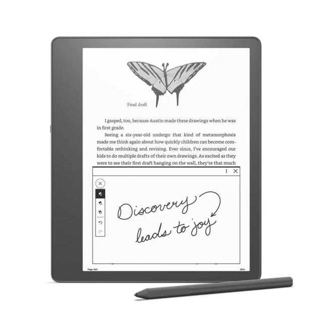 eBook четец Kindle Scribe (2022), 32GB, 10.2", w Premium Pen, Wi-Fi, Bluetooth, Сив