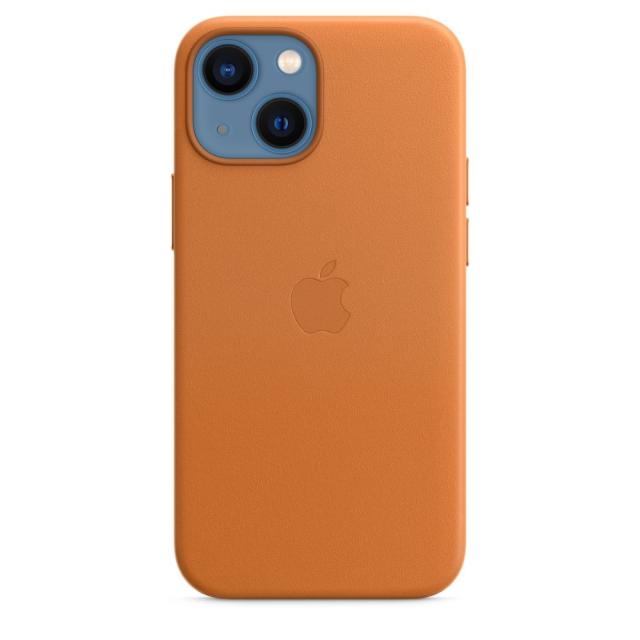 Калъф Apple iPhone 13 mini Leather Case with MagSafe - Golden Brown