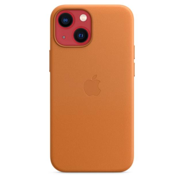 Калъф Apple iPhone 13 mini Leather Case with MagSafe - Golden Brown