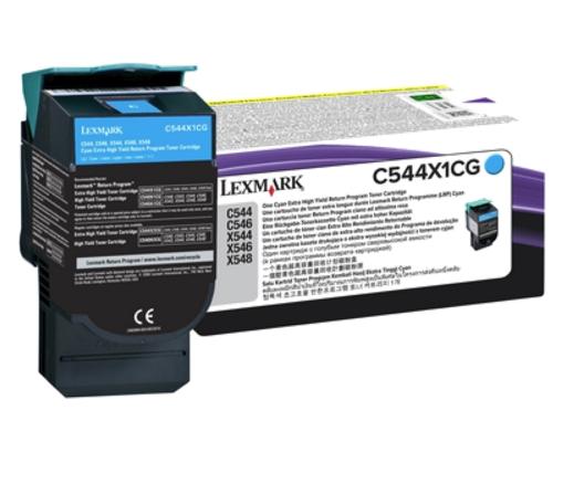 Консуматив Lexmark C544, X544 Cyan Extra High Yield Return Programme Toner Cartridge (4K)