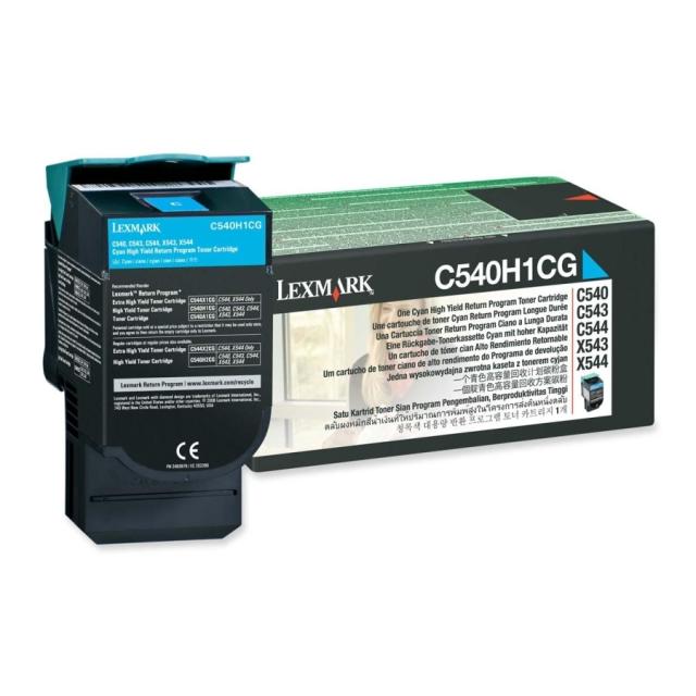 Консуматив Lexmark C54x, X54x Cyan High Yield Return Programme Toner Cartridge (2K)