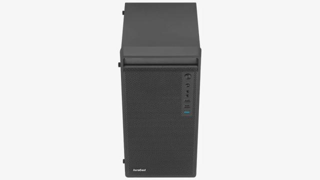 Кутия AeroCool CS-109-G-BK-v1 FRGB, Mini Tower, 1 x USB 3.0, 2 x USB 2.0, HD Audio x 1, mATX Mini-ITX