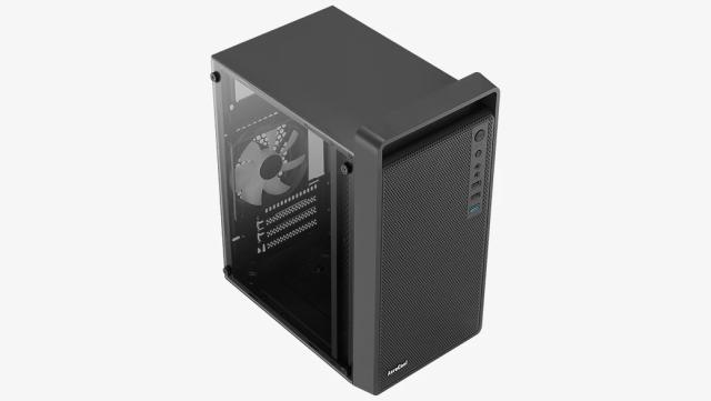 Кутия AeroCool CS-109-G-BK-v1 FRGB, Mini Tower, 1 x USB 3.0, 2 x USB 2.0, HD Audio x 1, mATX Mini-ITX