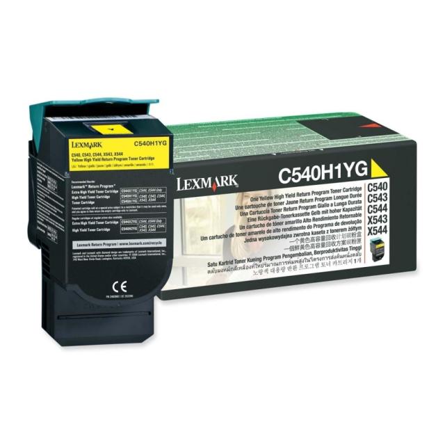 Консуматив Lexmark C54x, X54x Yellow High Yield Return Programme Toner Cartridge (2K)