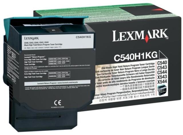 Консуматив Lexmark C54x, X54x Black High Yield Return Programme Toner Cartridge (2.5K)