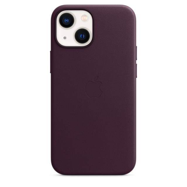 Калъф Apple iPhone 13 mini Leather Case with MagSafe - Dark Cherry