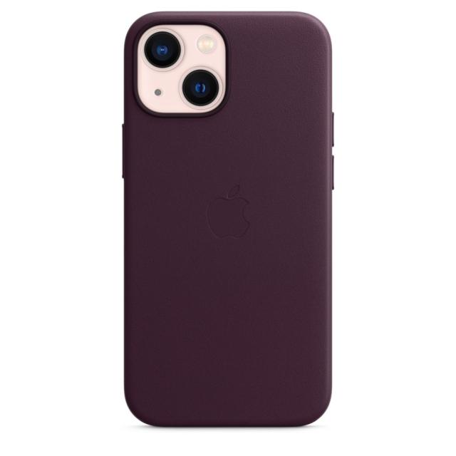 Калъф Apple iPhone 13 mini Leather Case with MagSafe - Dark Cherry