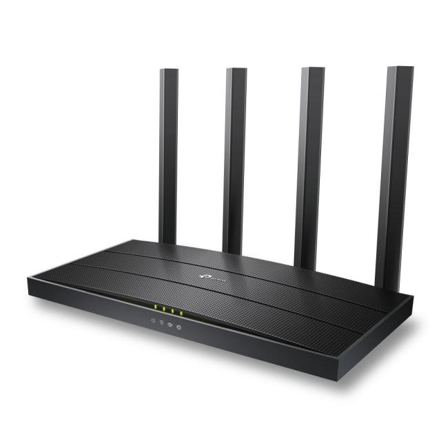 Рутер TP-Link Archer AX12, 1500Mbps, 2.4GHz(300Mbps) / 5GHz(1200Mbps), Wireless 6 AX, 3x LAN 10/100/1000, 1x WAN 10/100/1000, 4x външни антени