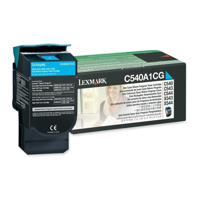 Консуматив Lexmark C54x, X54x Cyan Return Programme Toner Cartridge (1K)