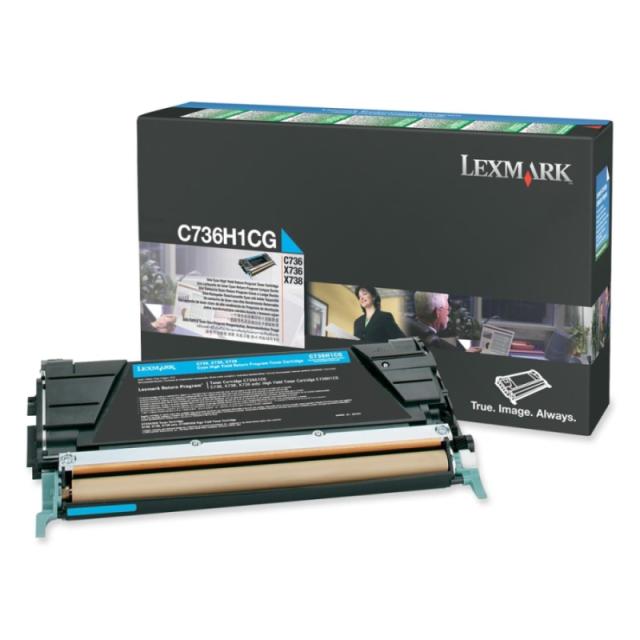 Консуматив Lexmark C736, X736, X738 Cyan High Yield Return Program Toner Cartridge